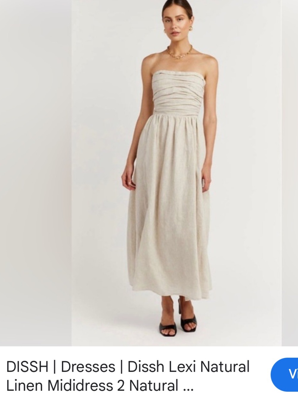 DISSH | Dresses | Dissh Lexi Natural
Linen Mididress